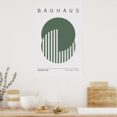 Poster vert Bauhaus Sage (Cuisine)