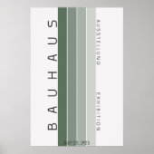 Poster vert Bauhaus Sage (Devant)