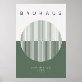 Poster vert Bauhaus Sage (Devant)