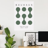 Poster vert Bauhaus Sage (Bureau à domicile)