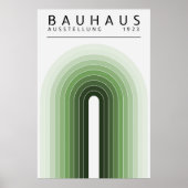 Poster vert Bauhaus Sage (Devant)