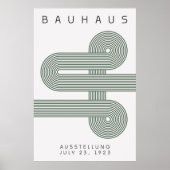 Poster vert Bauhaus Sage (Devant)