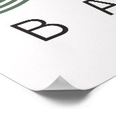 Poster vert Bauhaus Sage (Coin)