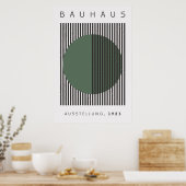 Poster vert Bauhaus Sage (Cuisine)