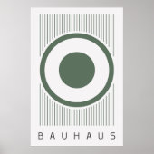 Poster vert Bauhaus Sage (Devant)