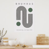Poster vert Bauhaus Sage (Cuisine)