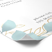 Poster vert blanc moderne (Coin)