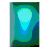 Poster Vert bleu 806 Abstrait (Devant)