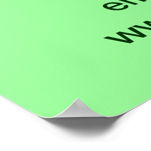Poster vert clair de marque commerciale (Coin)