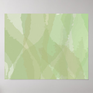 Poster Vert, cool, aquarelle tendance motif abstrait