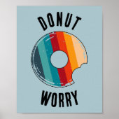 Poster vert de Donut Worry (Devant)