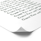 Poster Vert doré blanc | Mariage de Noël (Coin)