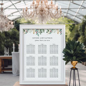 Poster Vert doré blanc | Mariage de Noël