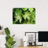 Poster vert du printemps (Bureau à domicile)