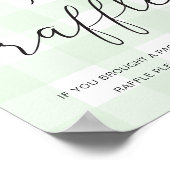 Poster vert En vichy filet de filet (Coin)