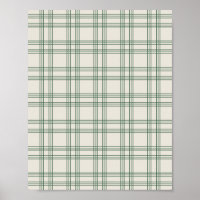 Vert Et Crème En vichy