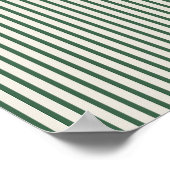 Poster Vert Et Crème Gratté (Coin)