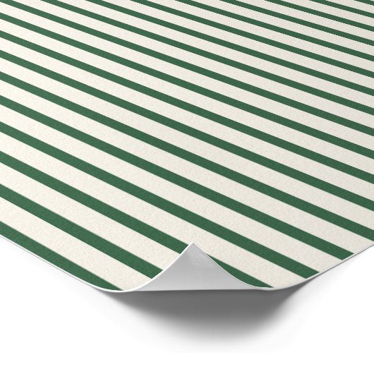 Poster Vert Et Crème Gratté (Coin)