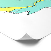 Poster vert et jaune (Coin)