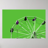 Poster vert Ferris Wheel (Devant)