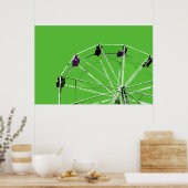 Poster vert Ferris Wheel (Cuisine)