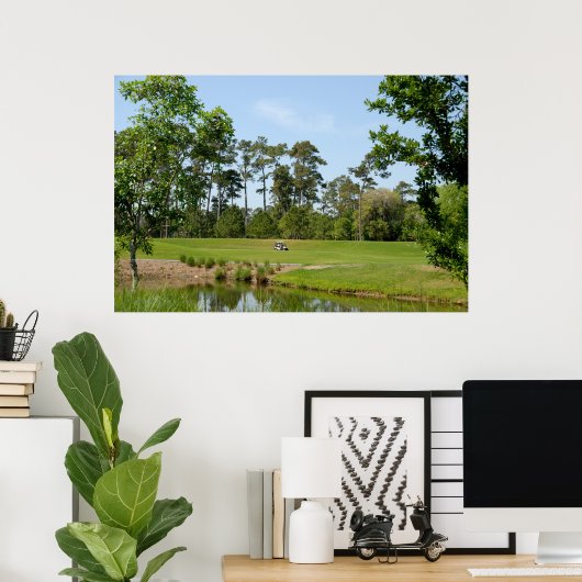 Poster Vert foncé (Bureau à domicile)