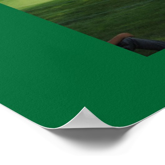 Poster Vert foncé (Coin)