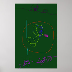 Poster Vert foncé