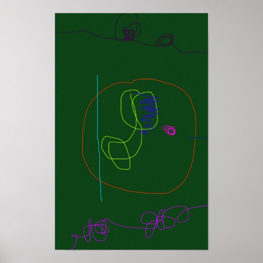 Poster Vert foncé (Devant)