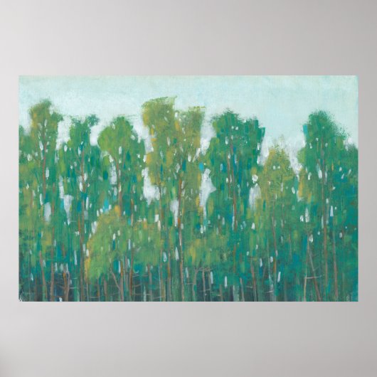 Poster Vert forestier II (Devant)