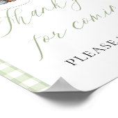 Poster Vert frais hors du Merci du marché pour venir (Coin)