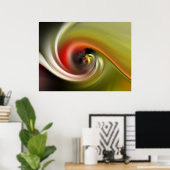 Poster vert glissant (Bureau à domicile)