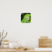 Poster vert Lizard Imprimer (Cuisine)