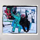 Poster vert m. (Devant)