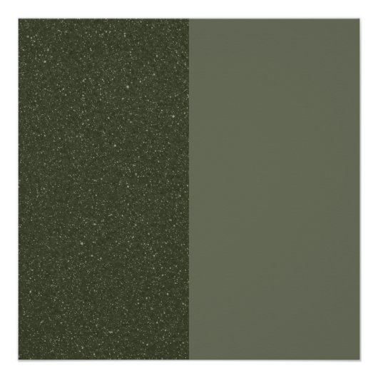 Poster vert mousse à deux tons - personnalisable (Devant)