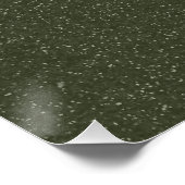 Poster vert mousse à deux tons - personnalisable (Coin)