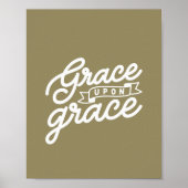 Poster Vert olive Christian Grâce sur grâce  (Devant)