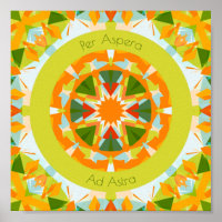 Vert orange clair par Aspera Ad Astra Star Enfants