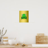 Poster Vert personnalisé M. Frog (Cuisine)