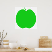 Poster Vert Pomme. (Cuisine)
