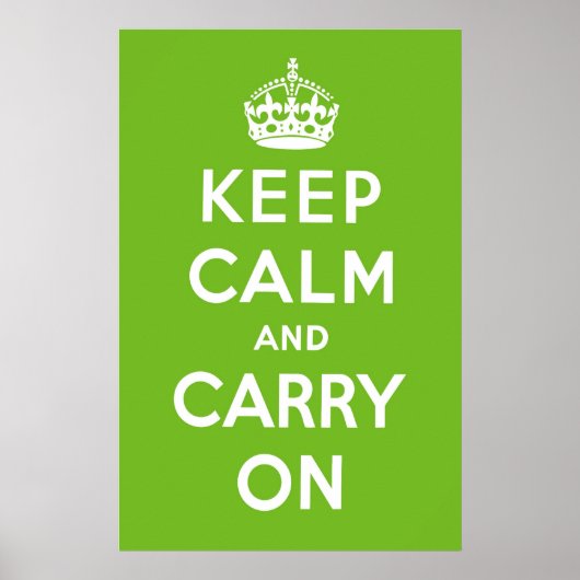 Poster Vert pomme (Devant)