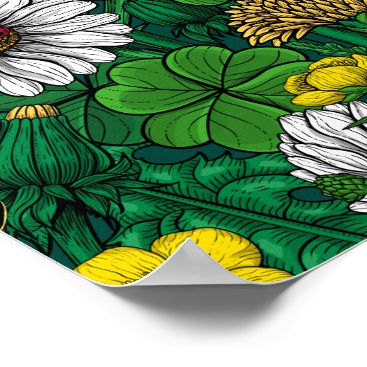 Poster Vert printemps (Coin)