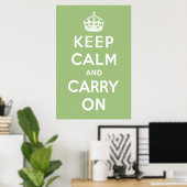 Poster Vert sage (Bureau à domicile)