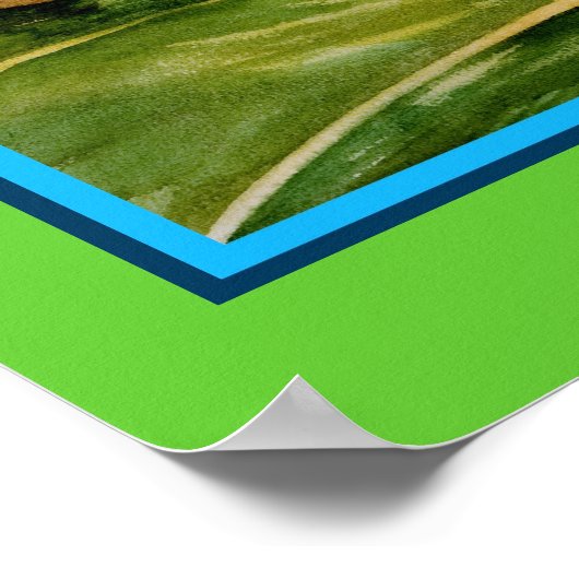 Poster vert Tanager Art (Coin)