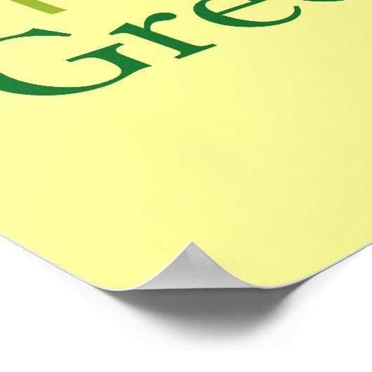 Poster Vert universel (Coin)