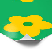 Poster Vert Y2K Gras Fleur sauvage Vibrant Printemps Art (Coin)