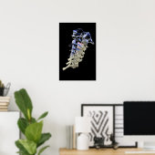 Poster Vertèbre cervicale 4 (Bureau à domicile)