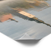 Poster vertical Foggy sunrise Lake Bled (Coin)