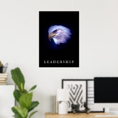 Poster vertical Motivational Leadership de l'aigle (Bureau à domicile)
