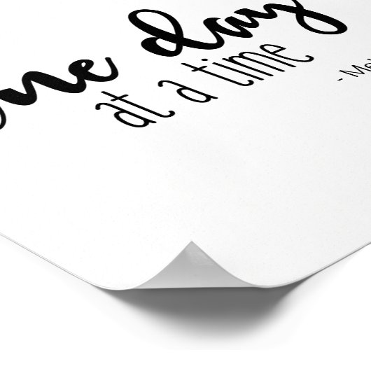 Poster verticale "Un jour à la fois" (Coin)